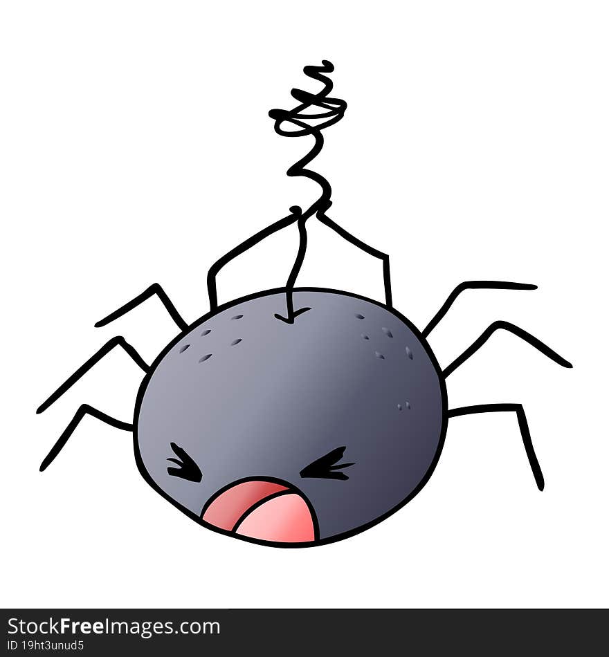 cartoon halloween spider. cartoon halloween spider