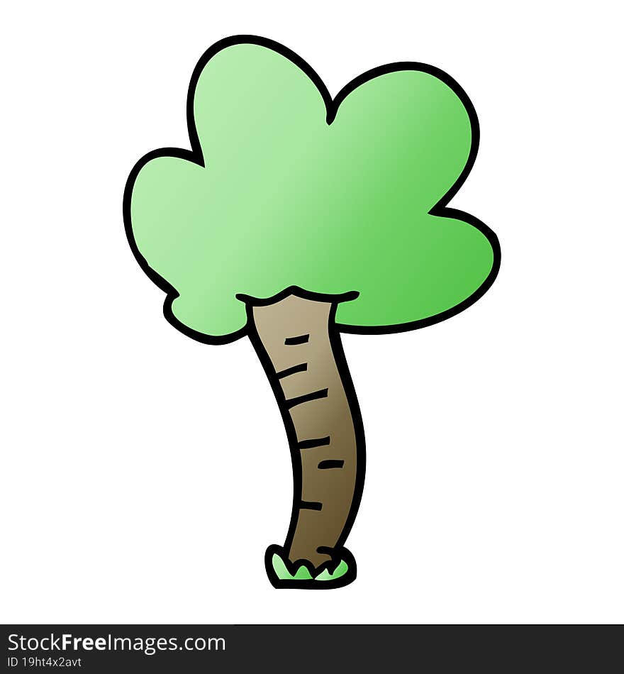 Cartoon Doodle Tree