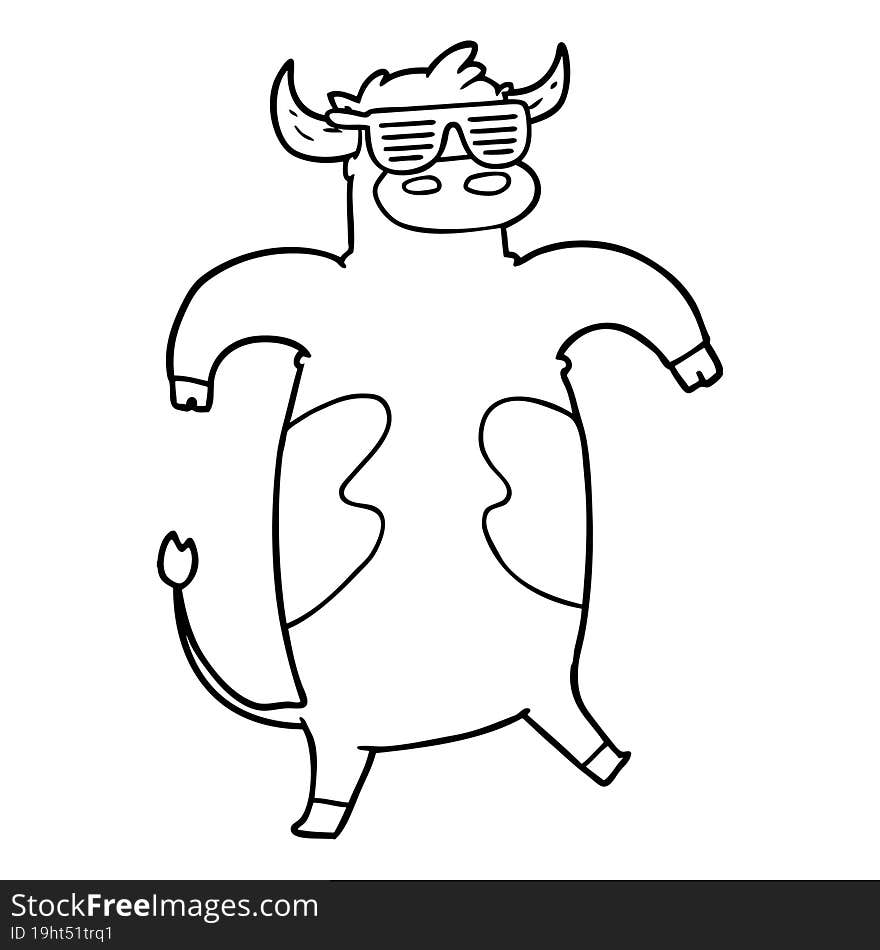 cartoon bull. cartoon bull