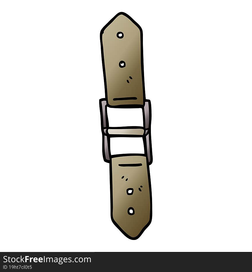 vector gradient illustration cartoon leather strap