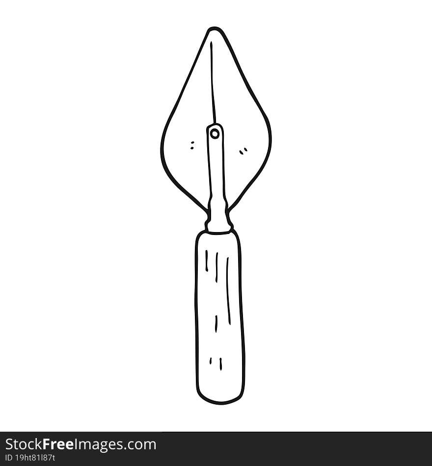 cartoon trowel