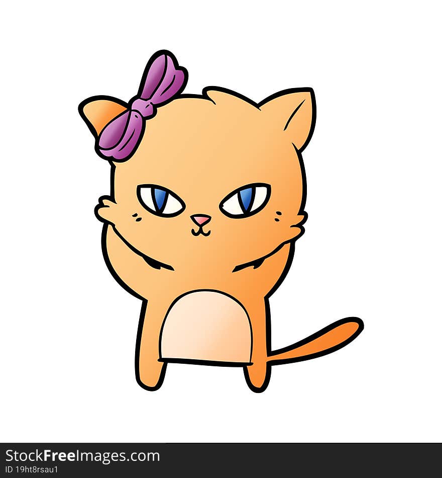 cute cartoon cat. cute cartoon cat