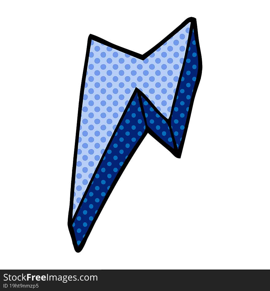 cartoon doodle decorative lightning bolt