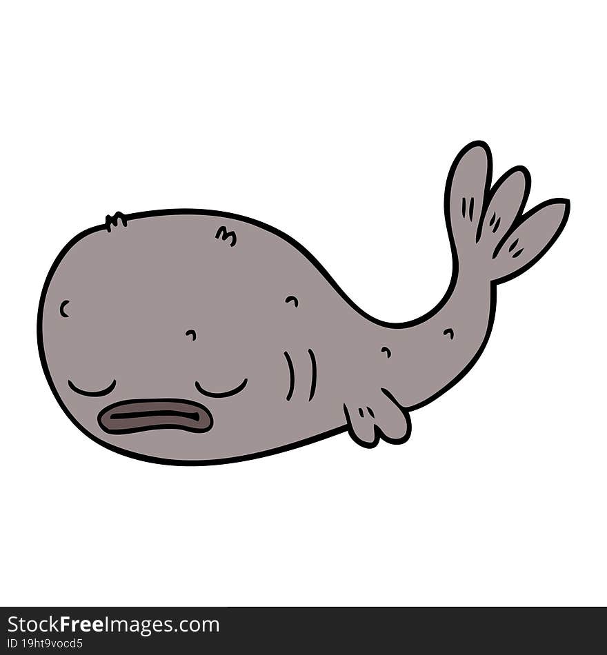 cartoon doodle of a fish