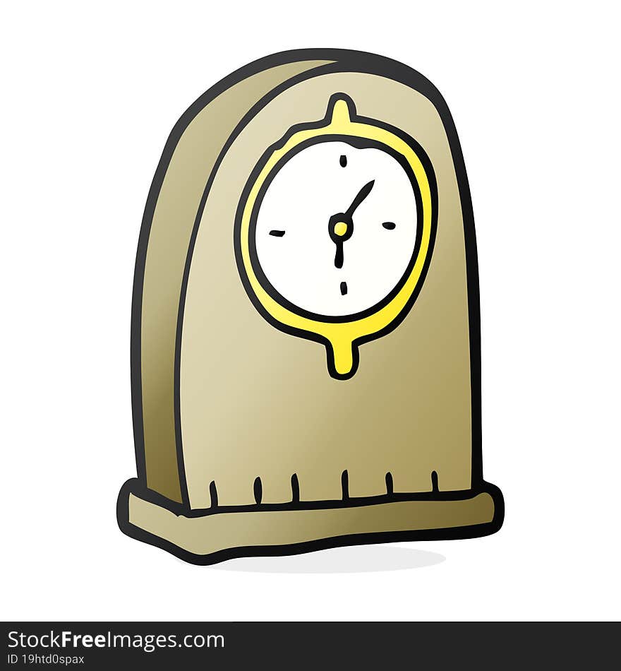 cartoon old clock