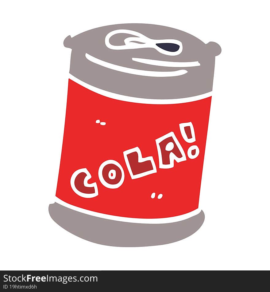 cartoon doodle fizzy drinks can