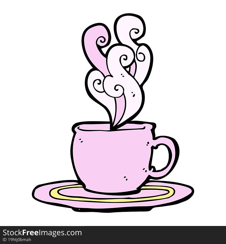 cartoon tea cup