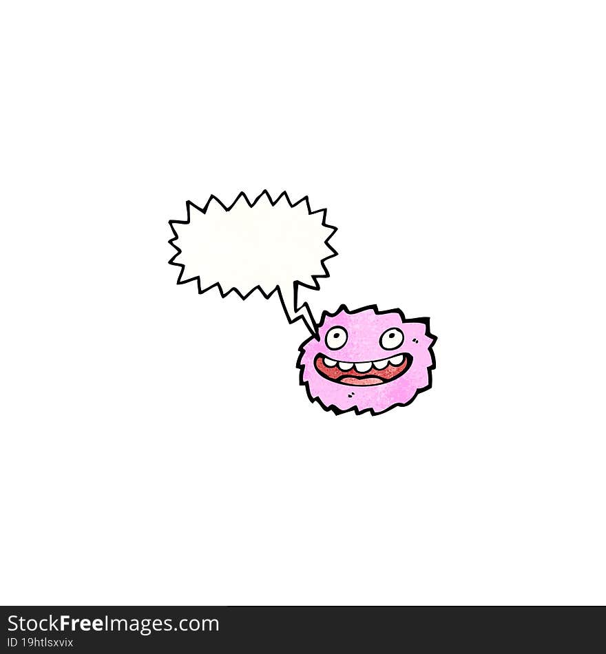 pink furry creature cartoon