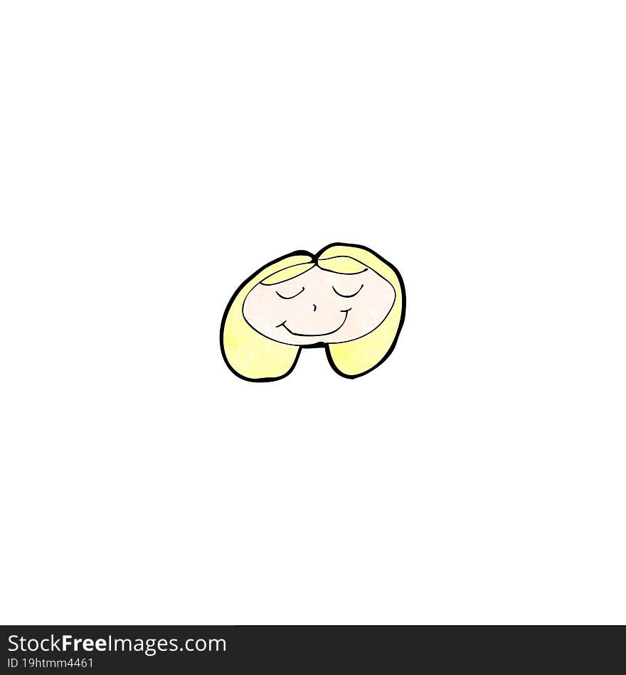 child\'s drawing of a smiling girl