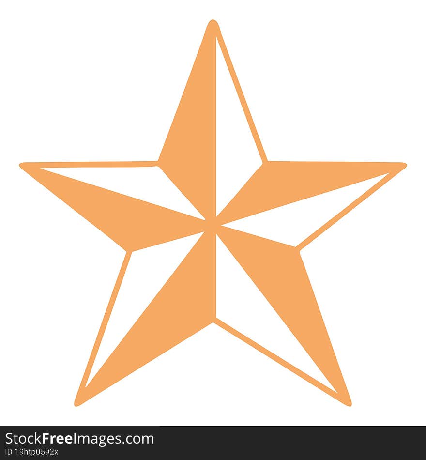 iconic tattoo style image of a star. iconic tattoo style image of a star