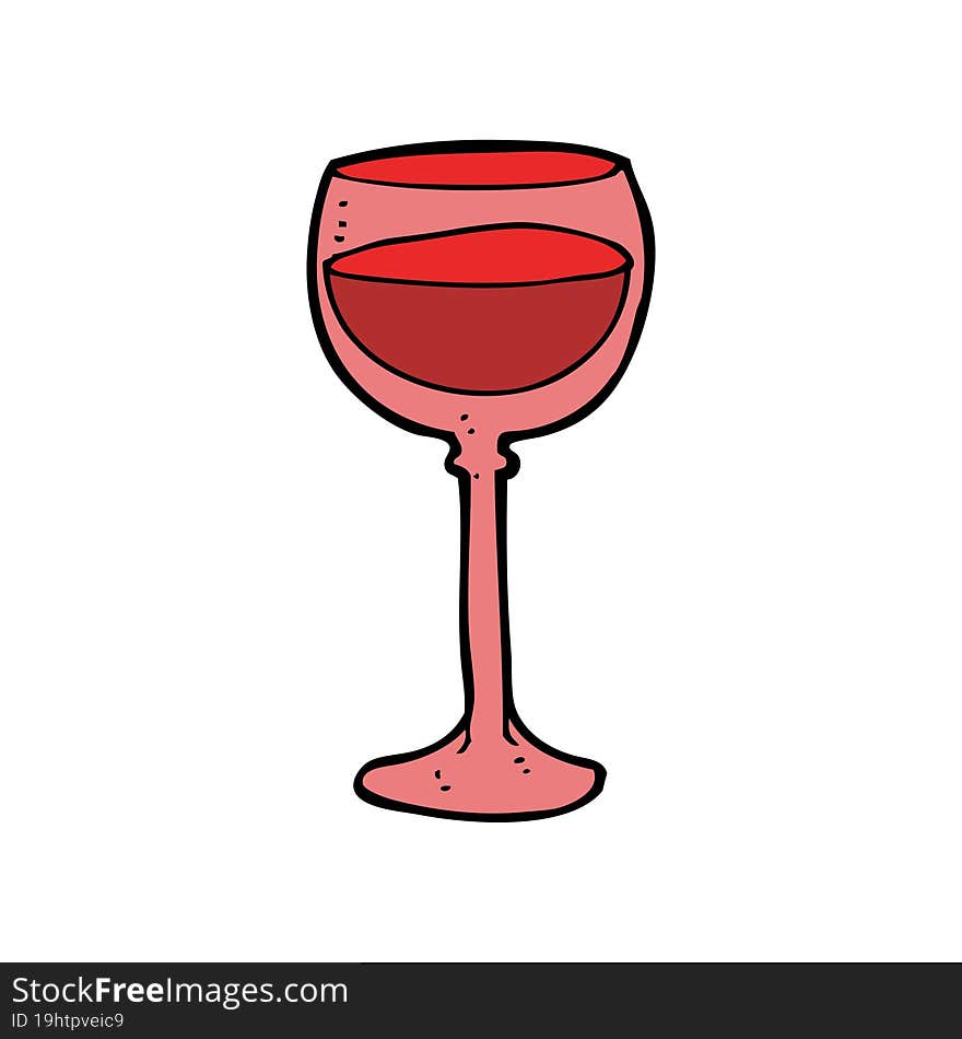 cartoon wine glass