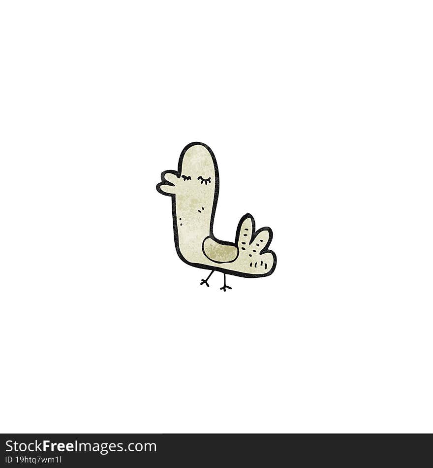 funny cartoon bird