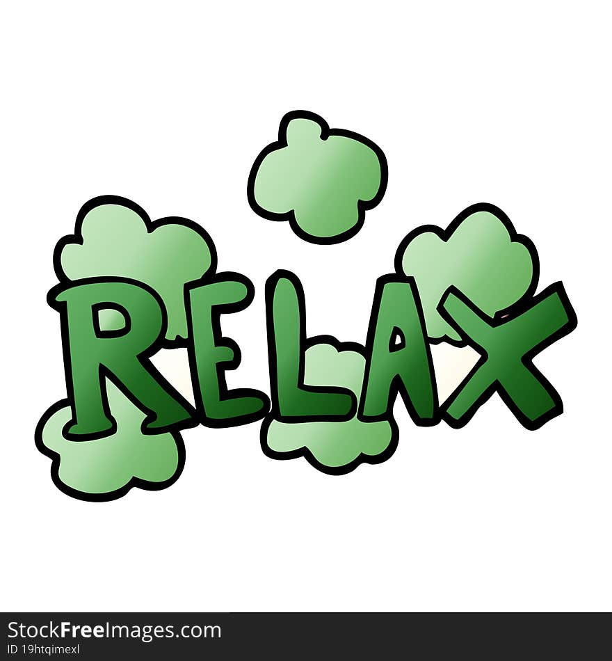 cartoon doodle relax symbol