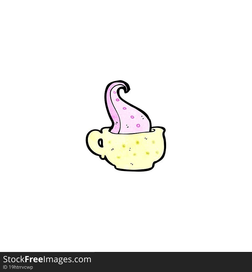 Teacup Tentacle Cartoon