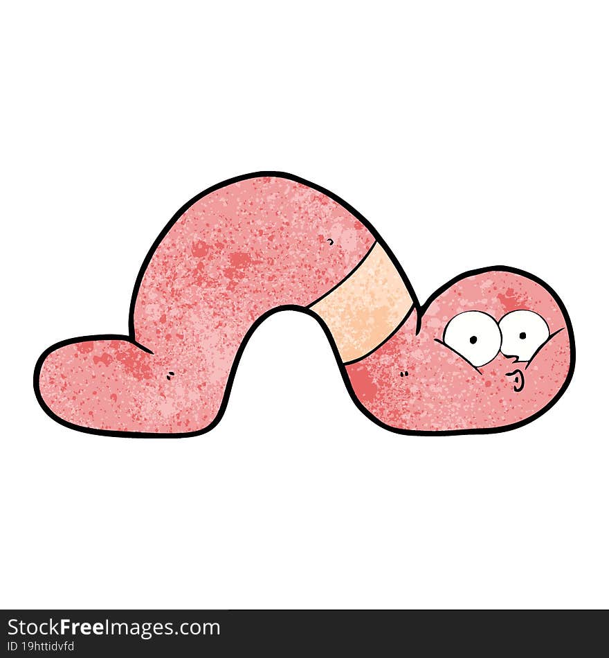 cartoon worm. cartoon worm