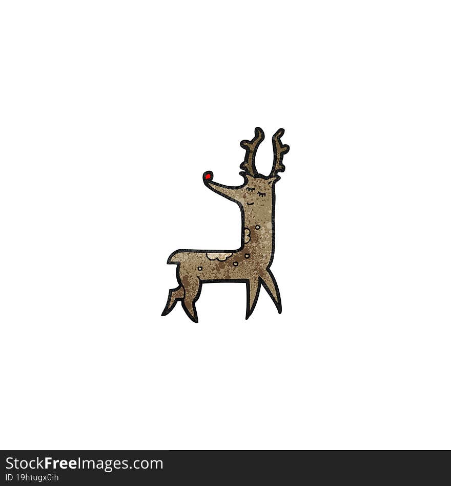 cartoon reindeer