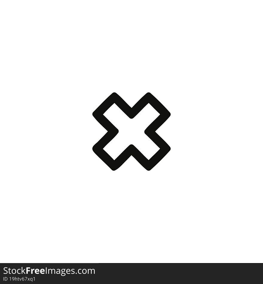 multiplication sign icon