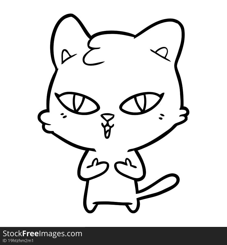 cartoon cat. cartoon cat