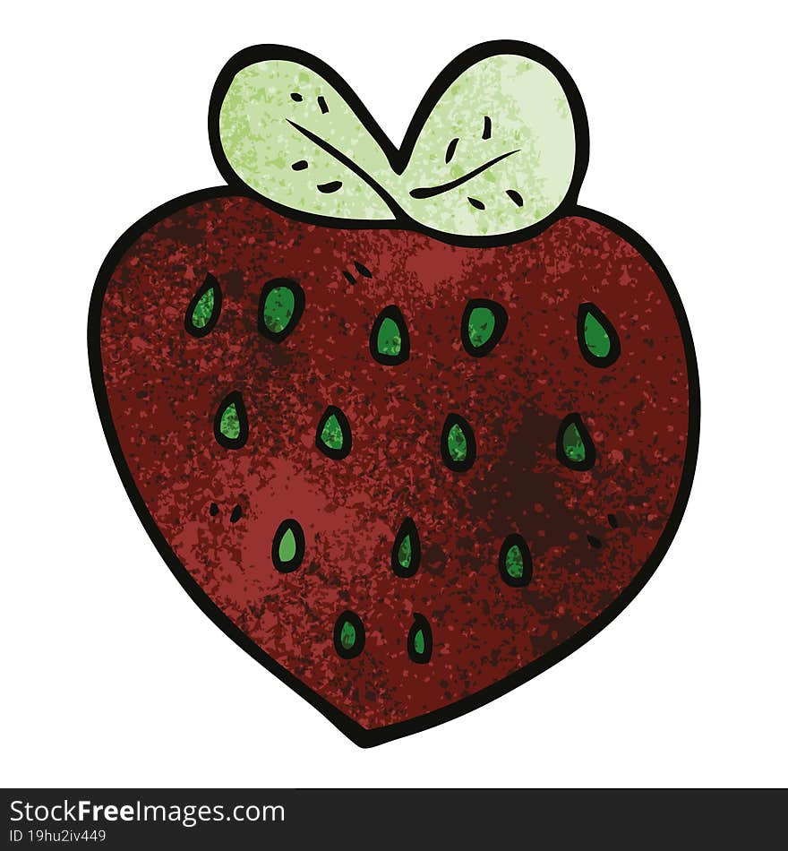 Cartoon Doodle Strawberry Fr