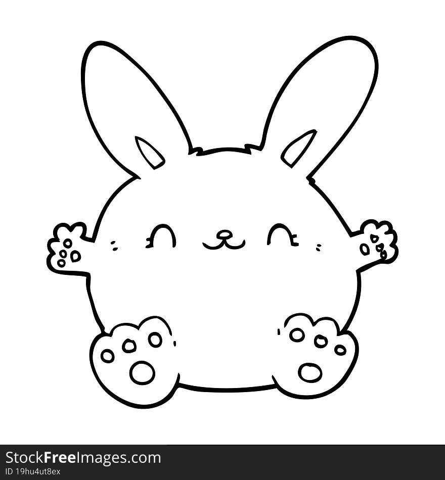 Cute Cartoon Rabbit