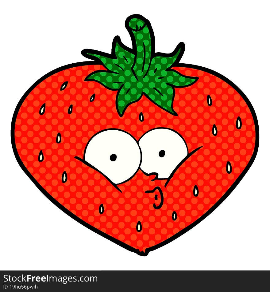 cartoon strawberry. cartoon strawberry