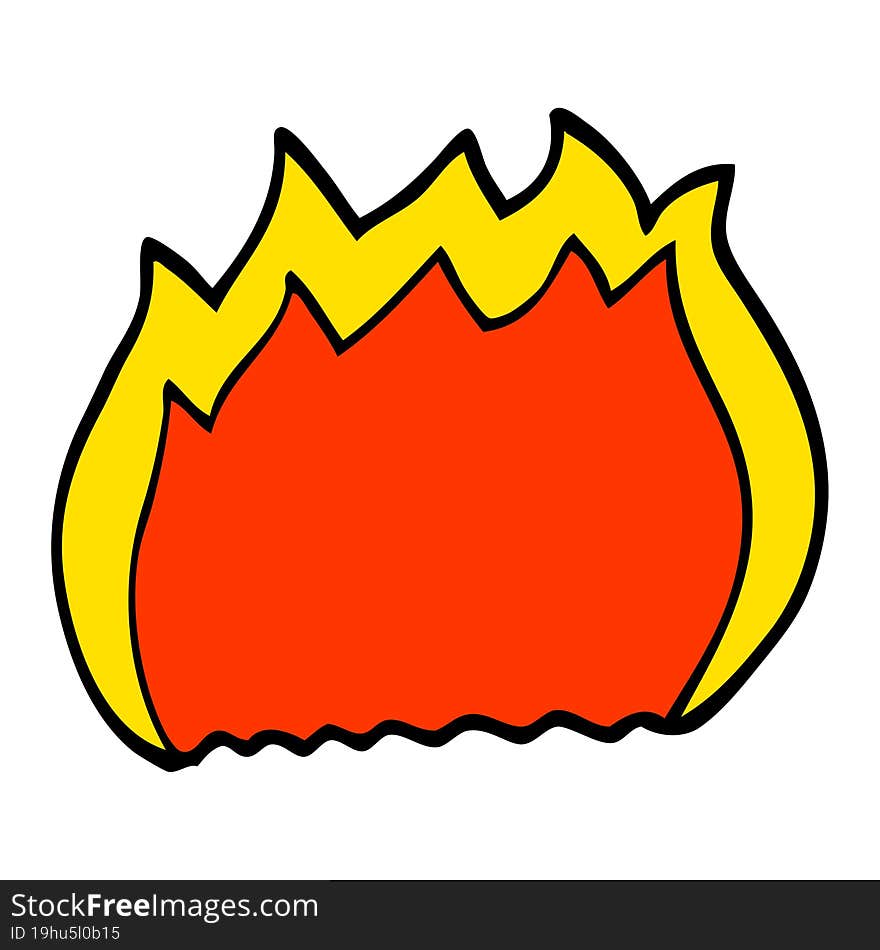 Cartoon Doodle Fire