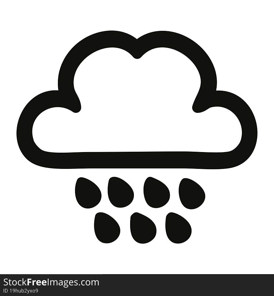 Rain Cloud Icon