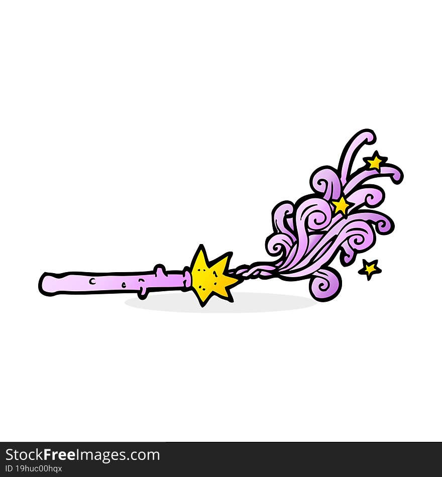 Cartoon Magic Wand