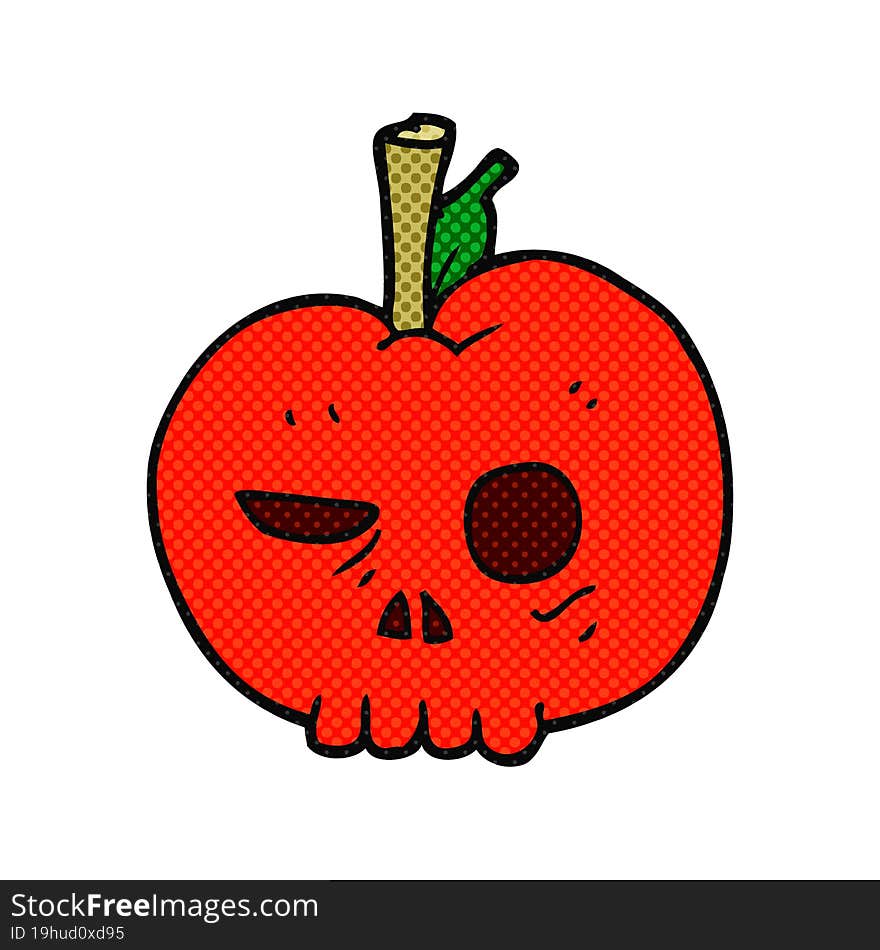 cartoon poison apple