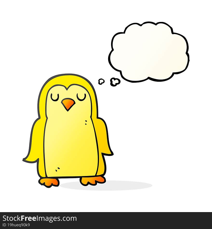 Thought Bubble Cartoon Bird