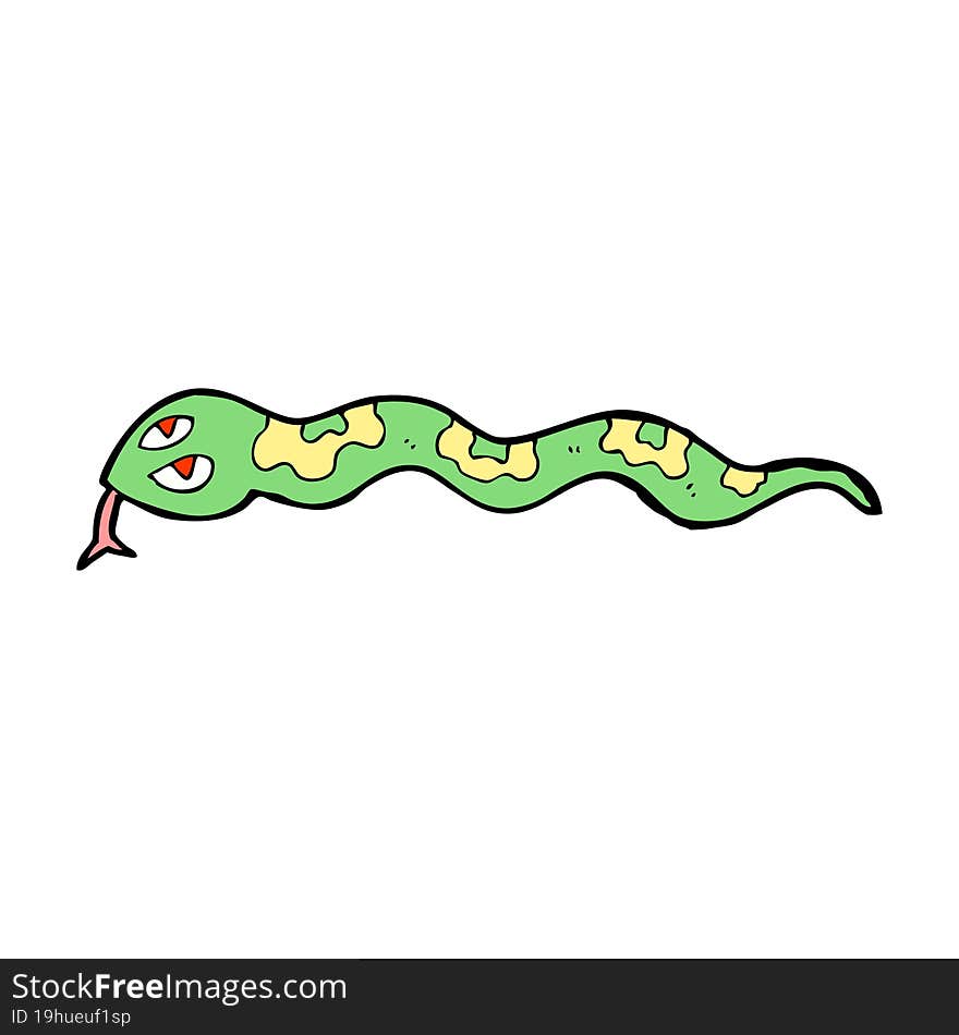 cartoon hissing snake