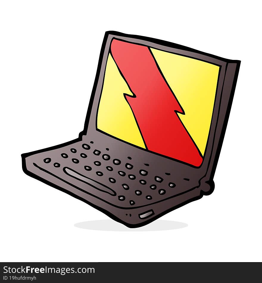 Cartoon Laptop Computer