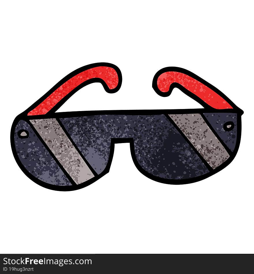 cartoon doodle sunglasses