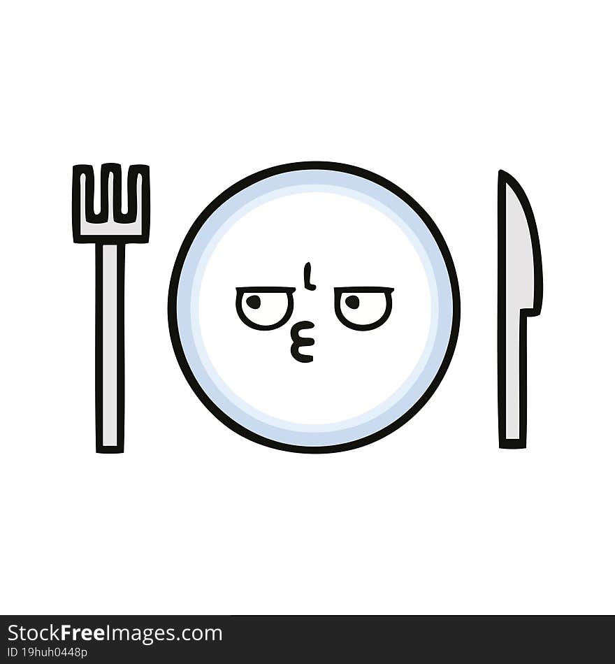 cute cartoon dinner plate