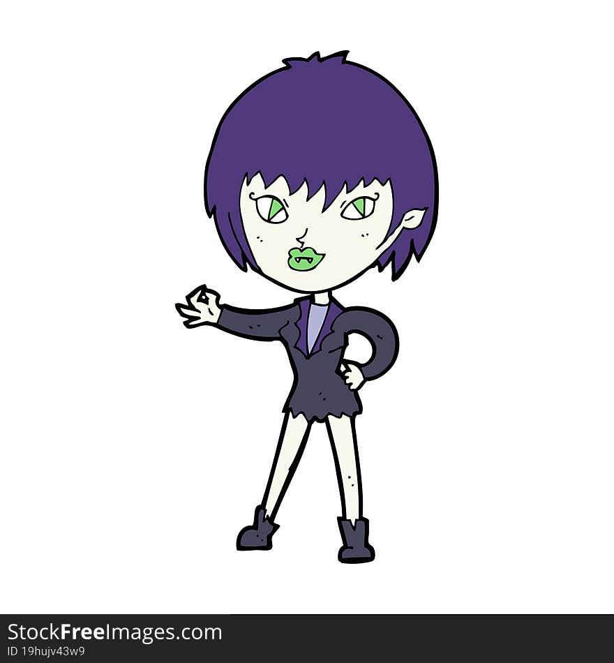 cartoon vampire girl