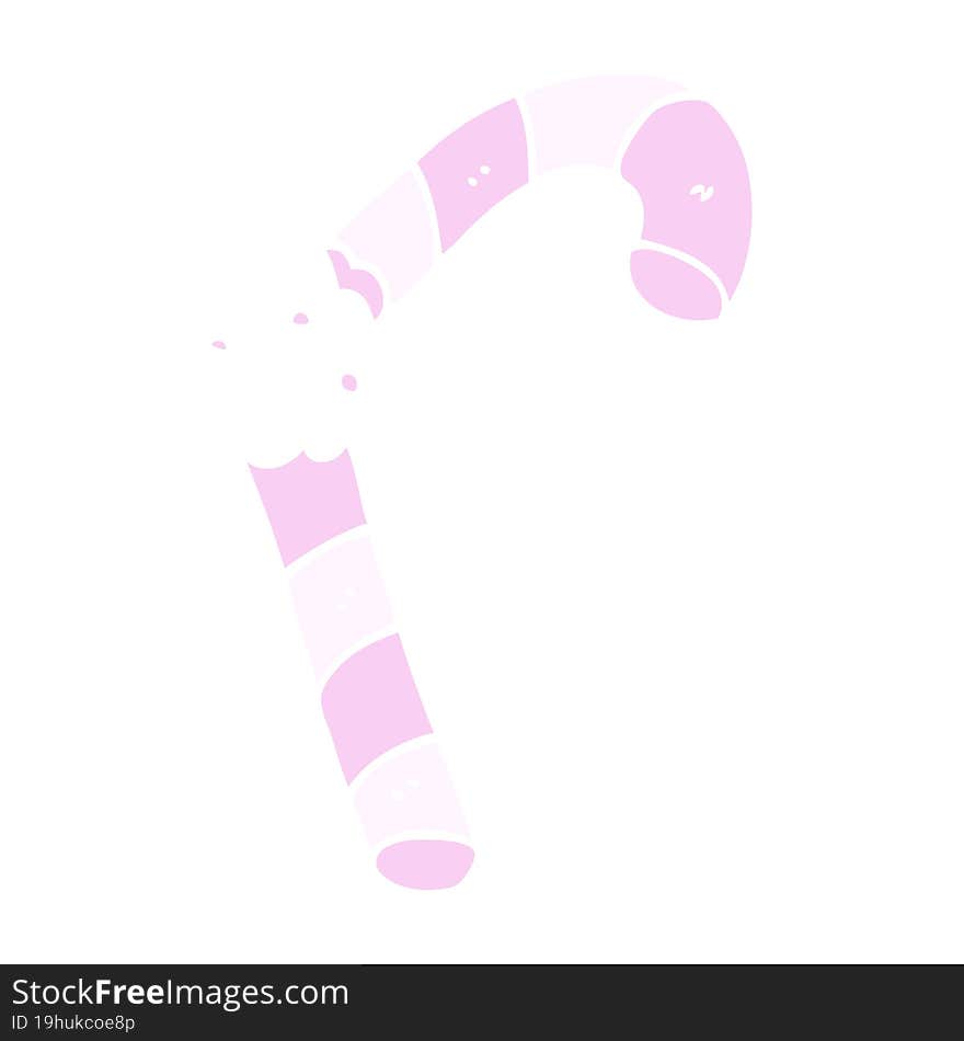 cartoon doodle pink candy cane