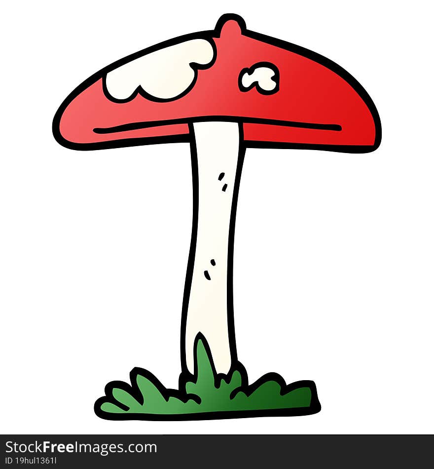 Cartoon Doodle Mushroom