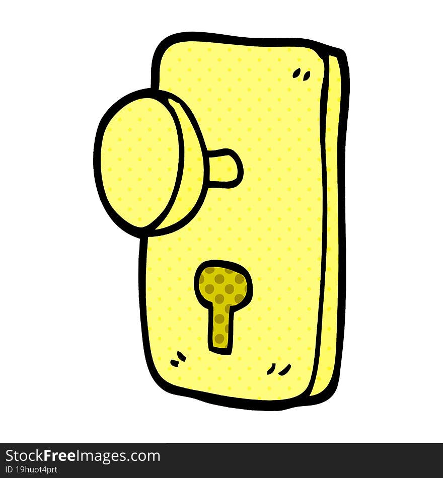 Cartoon Doodle Door Handle