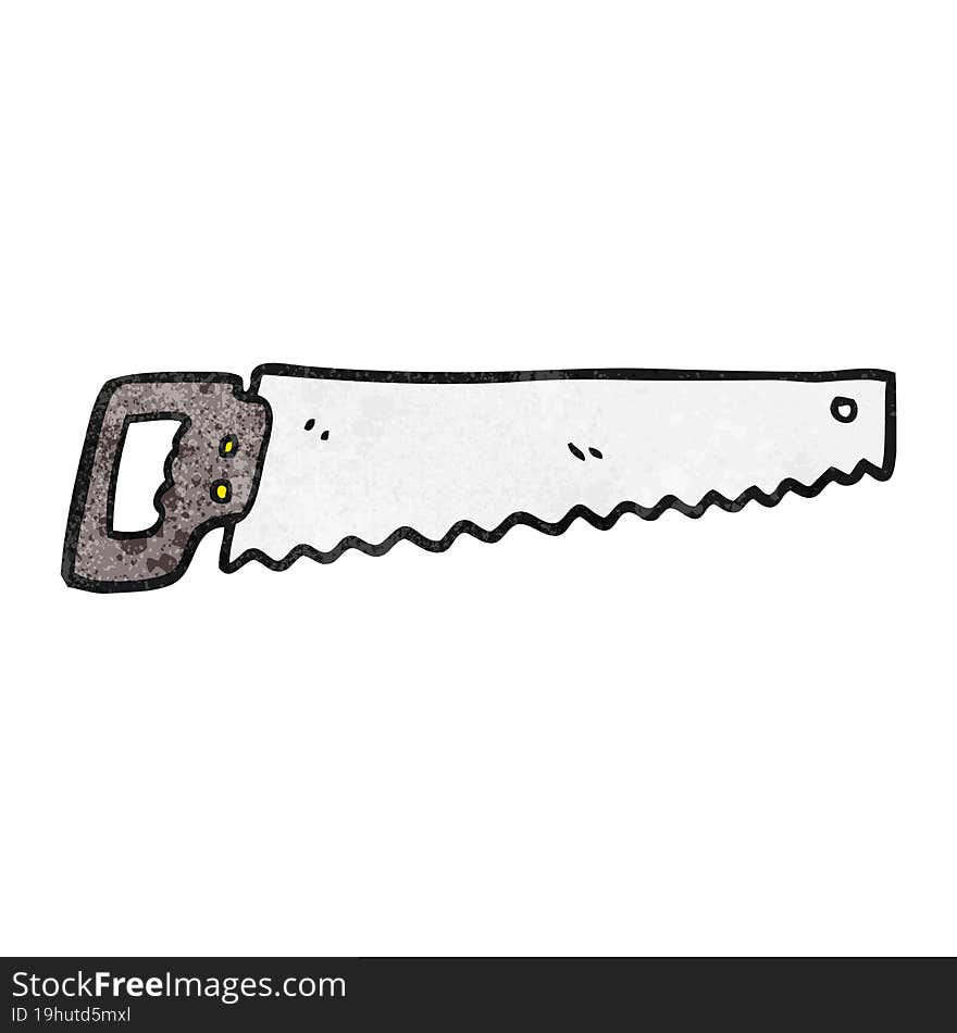 Textured Cartoon Saw