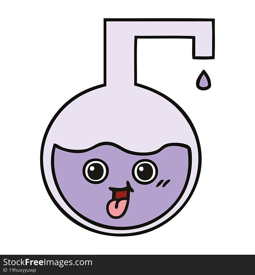 cute cartoon science experiment