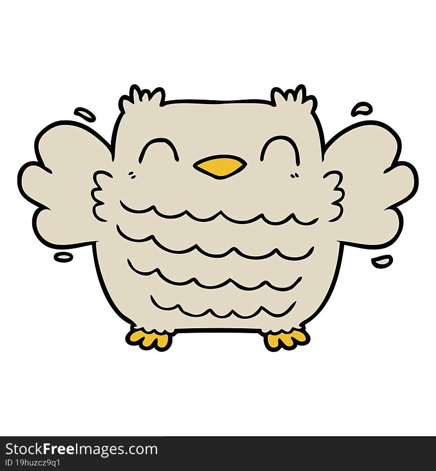 cartoon owl. cartoon owl