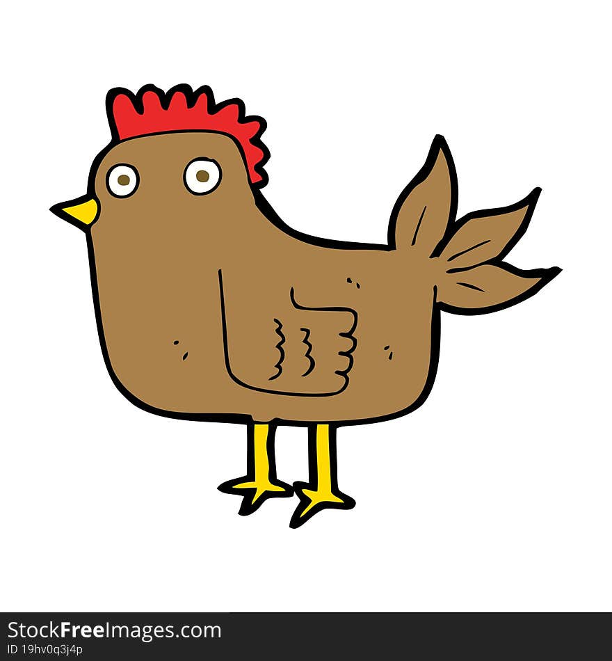 cartoon hen