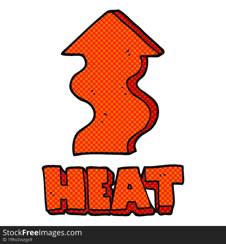 cartoon heat rising