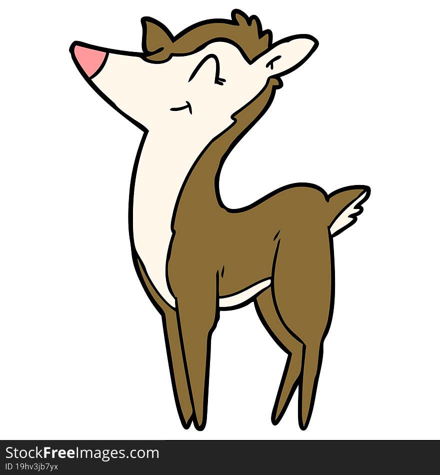 cartoon deer. cartoon deer