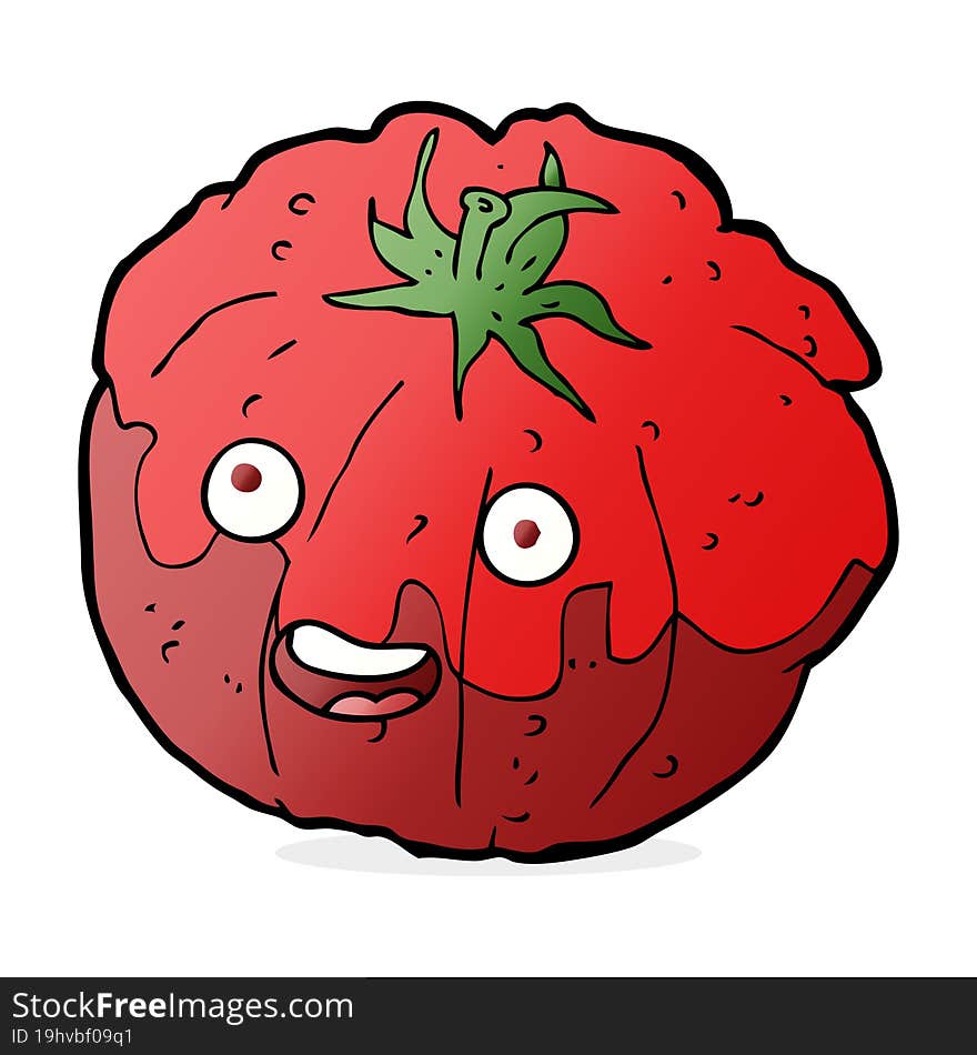 Cartoon Happy Tomato