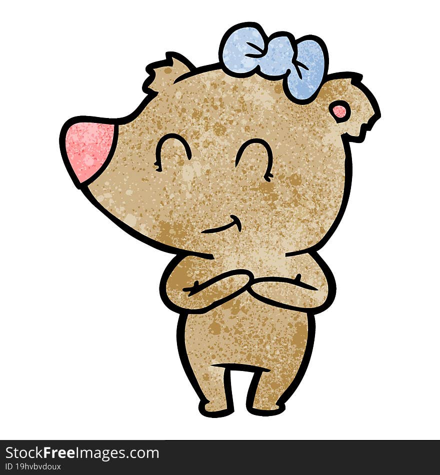 female bear cartoon. female bear cartoon