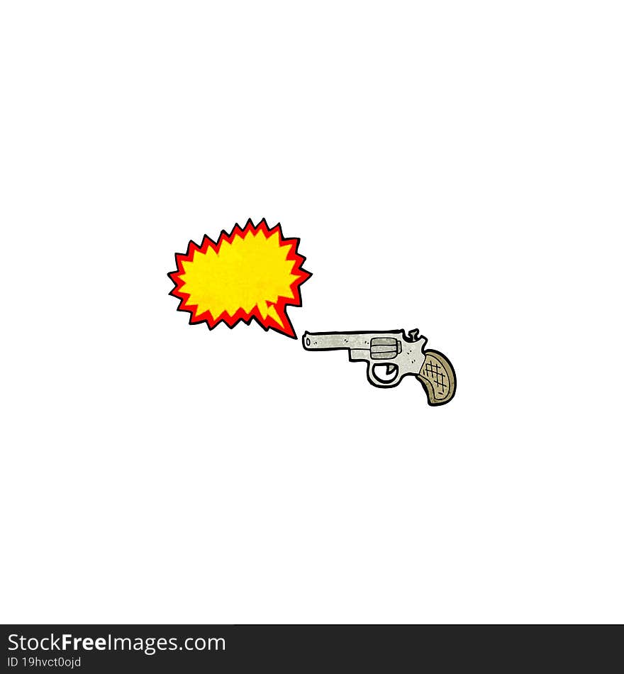 shooting gun cartoon