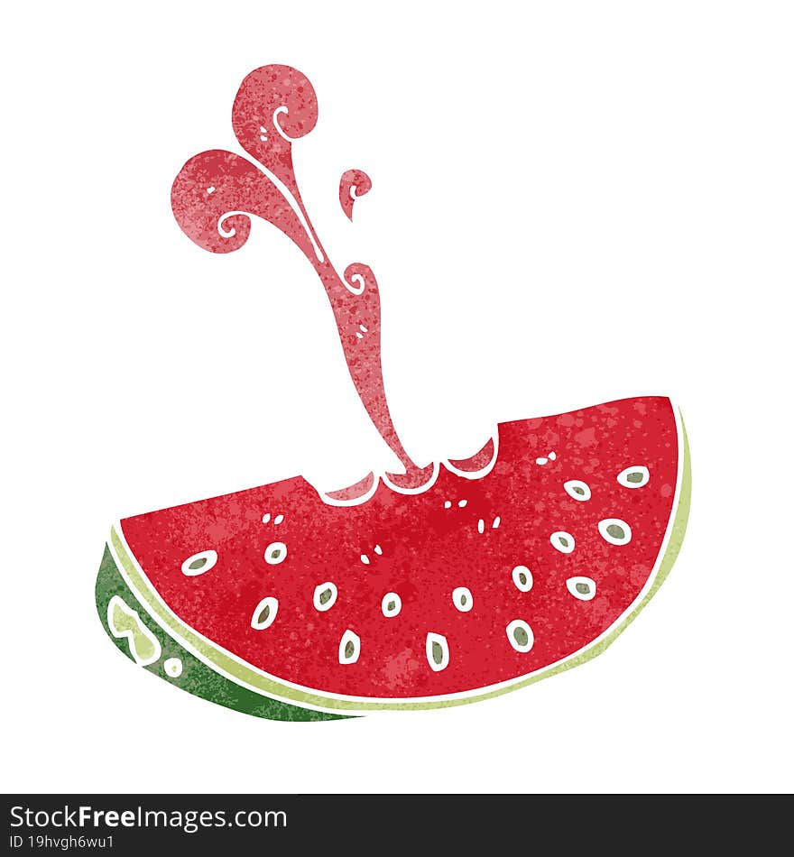 cartoon squirting watermelon