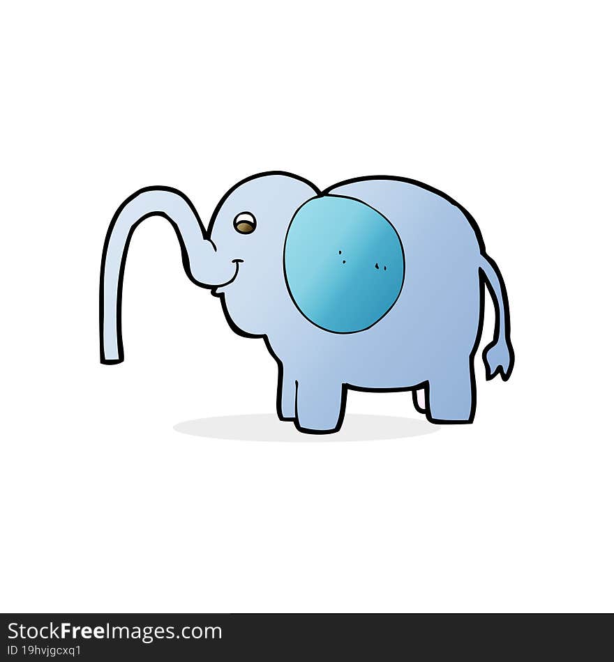 cartoon elephant squirting water