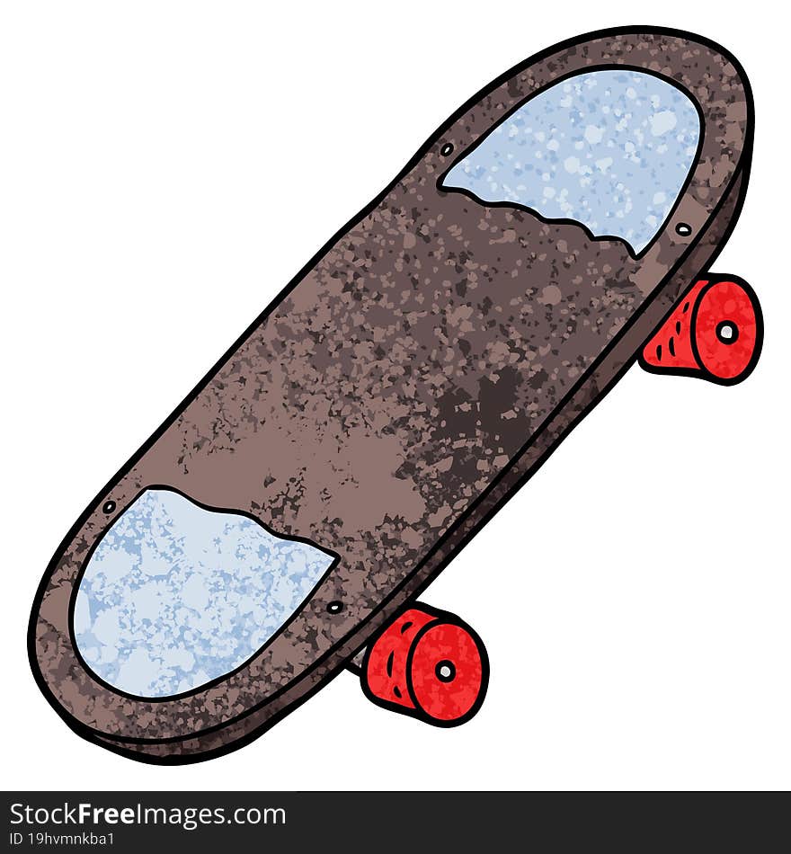 cartoon skateboard. cartoon skateboard